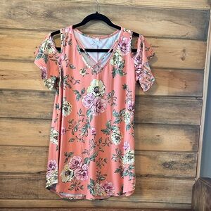 Flamingo Urban Pink Floral Mini Dress